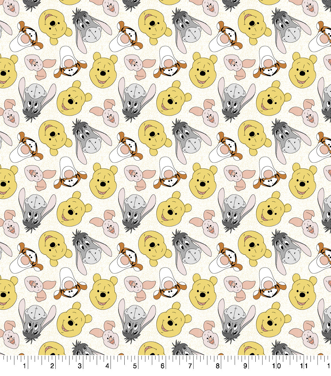 Cotton Fabric - Character Fabric - Disney Character Nursery Winnie
