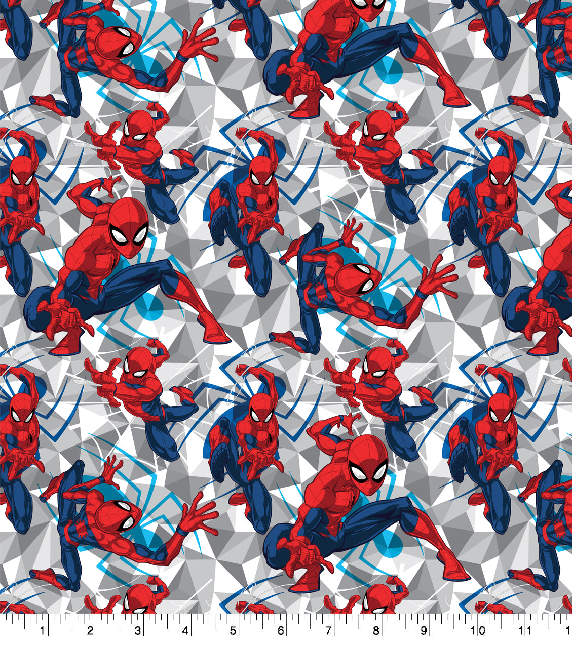 Marvel's Spider-Man Geometric Cotton Fabric –