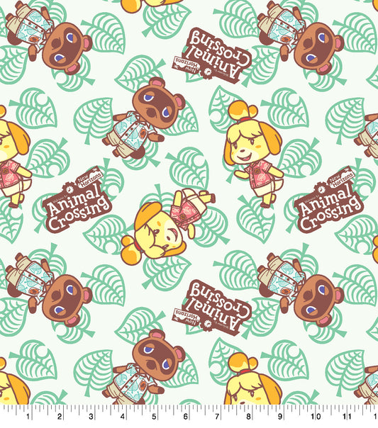 Nintendo Animal Crossing New Horizons Isabelle and Tom Nook Fabric