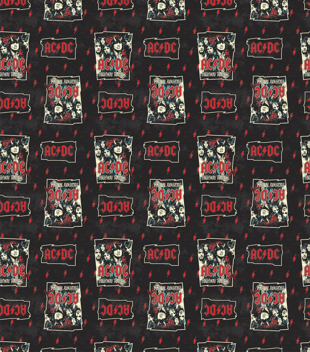 Perryscope AC/DC Highway to Hell Cotton Fabric