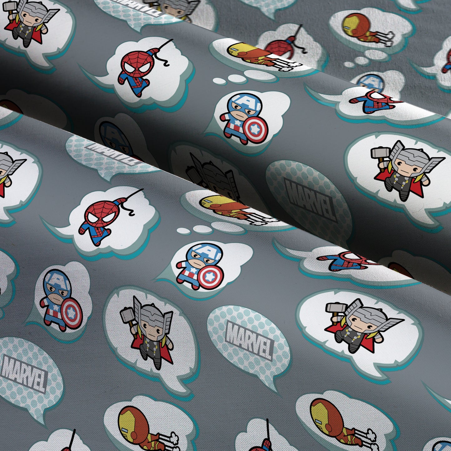 Marvel's In Flight Kawaii Cotton Fabric
