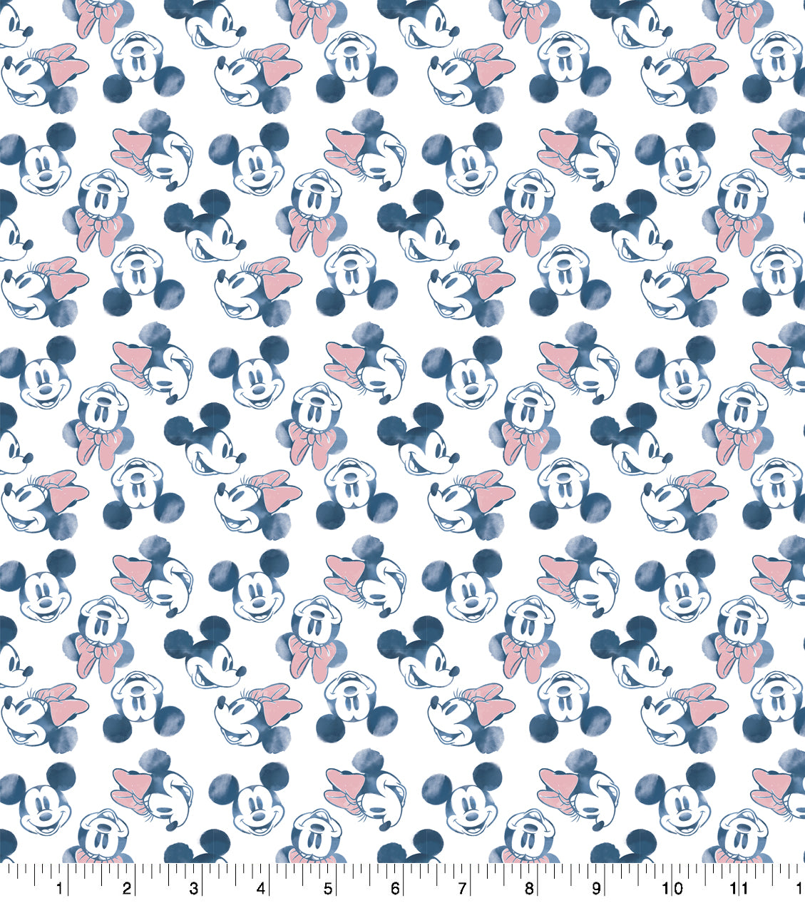 Disney Mickey Mouse & Minnie Mouse Starry Night Fabric – fabricstreet.com