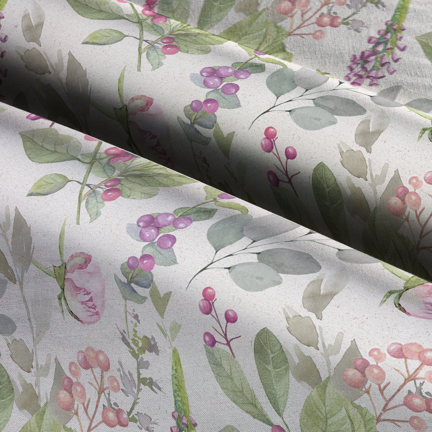 Peony Tossed Floral Cotton Fabric