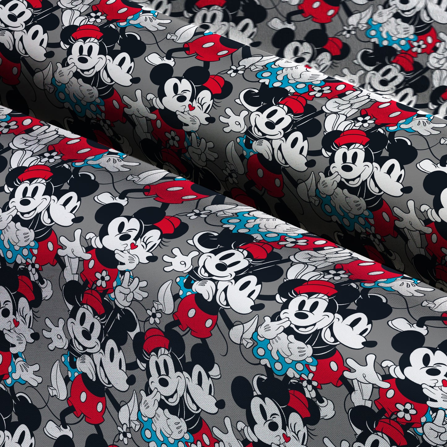 Disney Mickey Mouse & Minnie Mouse Vintage Love Fabric