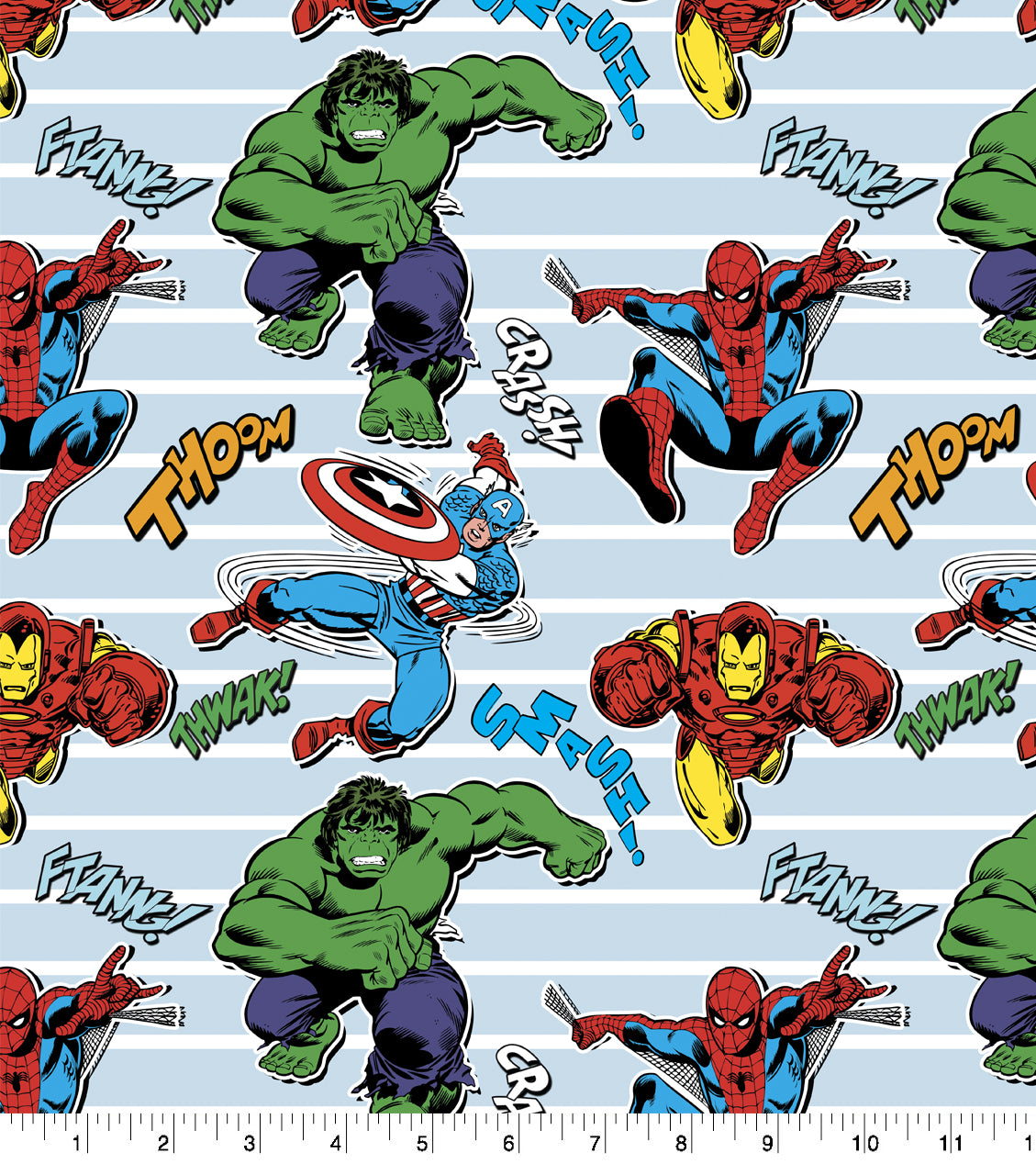 Marvel Heroes Unite Cotton Fabric