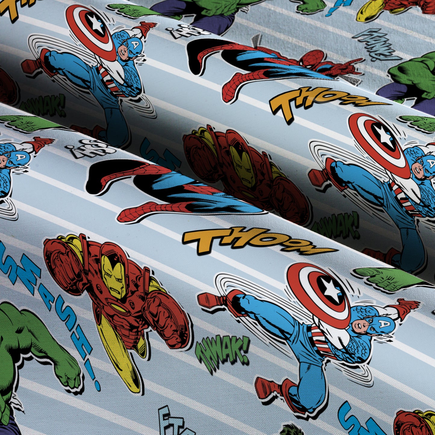 Marvel Heroes Unite Cotton Fabric