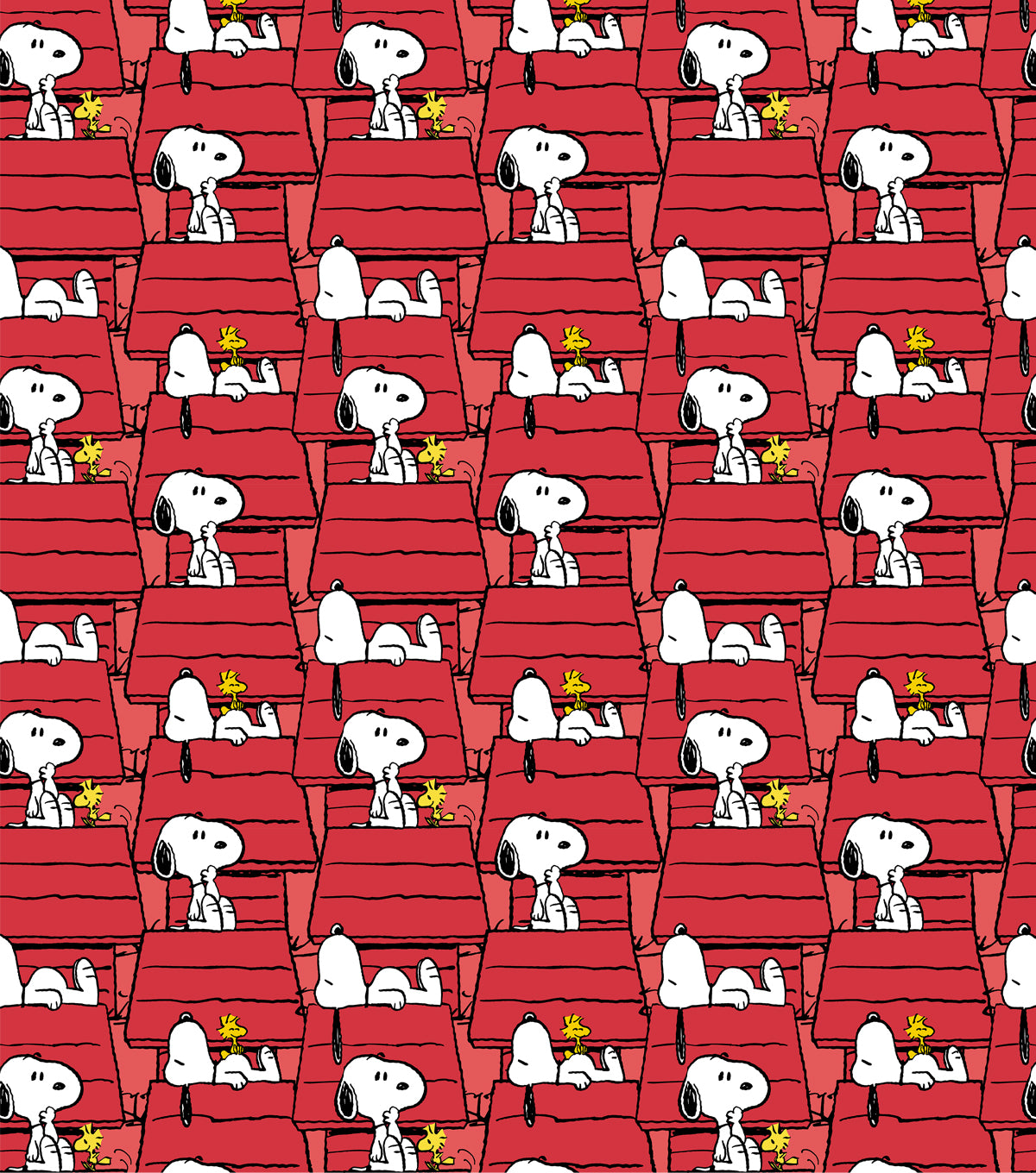 Peanuts Snoopy is Home Cotton Fabric