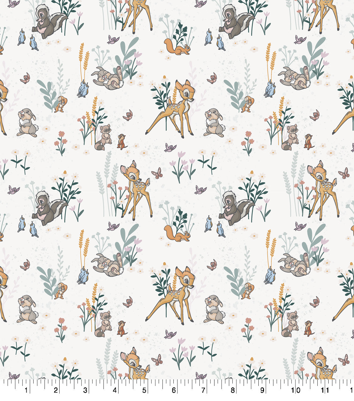 Disney Bambi and Friends Frolic Cotton Fabric