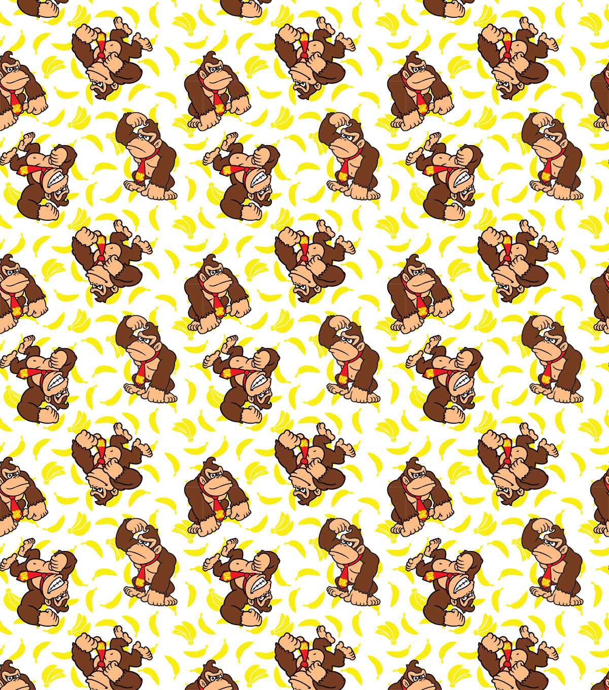 Nintendo Donkey Kong Bananas Cotton Fabric