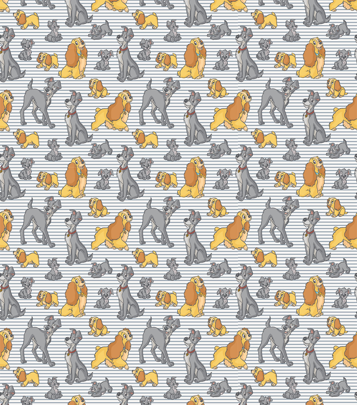 Disney Lady and the Tramp Cotton Fabric