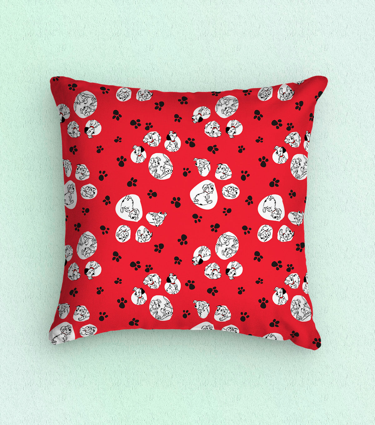 Disney 101 Dalmatians Puppy Paws Print Fabric