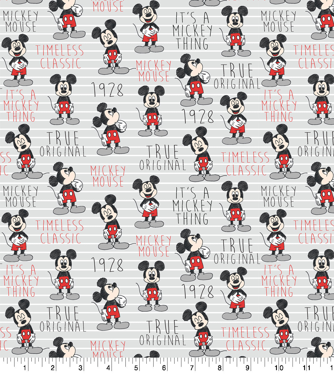 Disney Mickey Mouse Timeless Classic Cotton Fabric