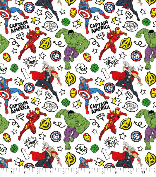 Marvel's Doodle Adventure Cotton Fabric