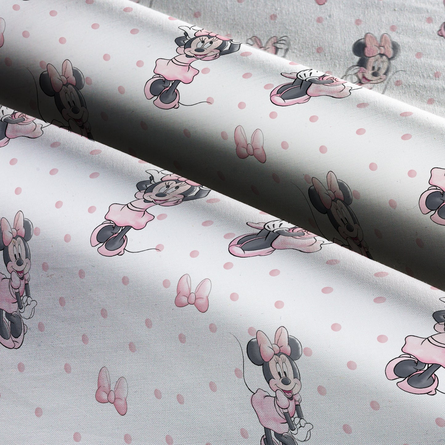 Disney Minnie Mouse Bows & Polka Dots Cotton Fabric
