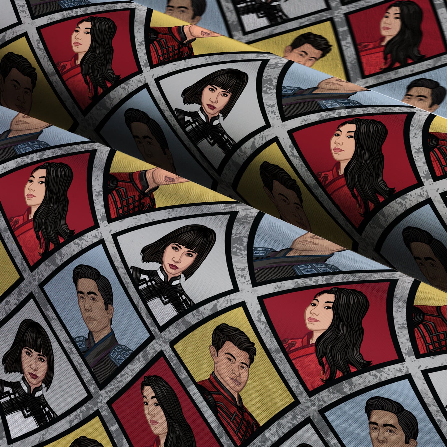Marvel's Shang-Chi, Katy, Xialing, and Wenwu Character Fabric