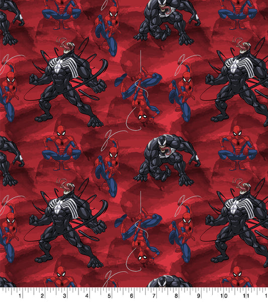 Marvel's Spider-Man and Venom Character Fabric
