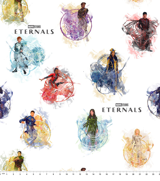 Marvel's Eternals in Watercolor Fabric